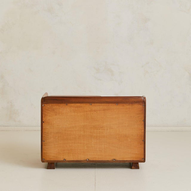 Wood Swiss Carved Elm Nightstand Attributed to Franz Xaver Sproll, 1950s For Sale - Image 7 of 11