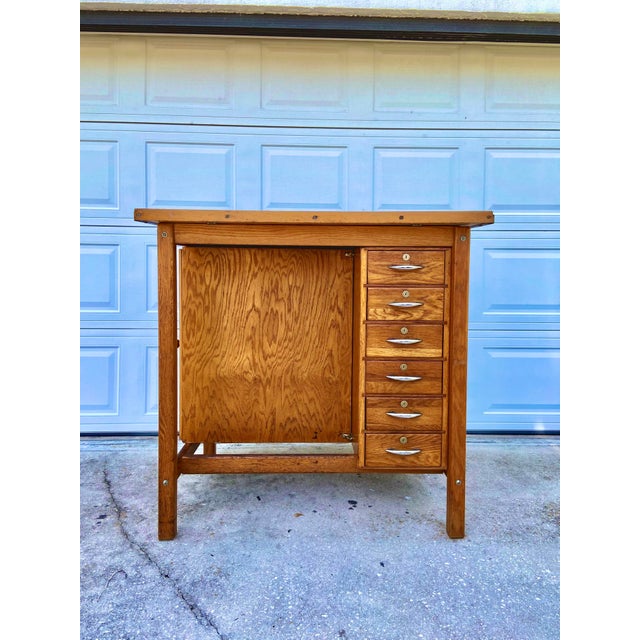 Hamilton Manufacturing Co. Style MidCentury Drafting Artist Desk With