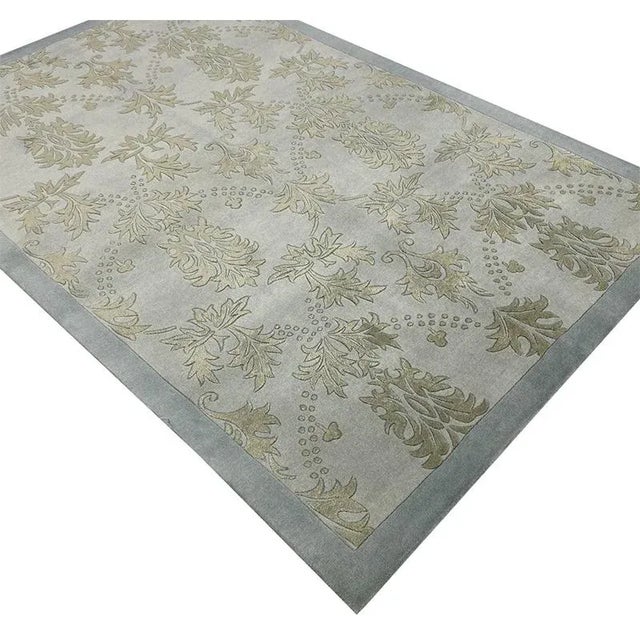Textile Handwoven Transitional Style Area Rug 4'4"×6'0" For Sale - Image 7 of 9