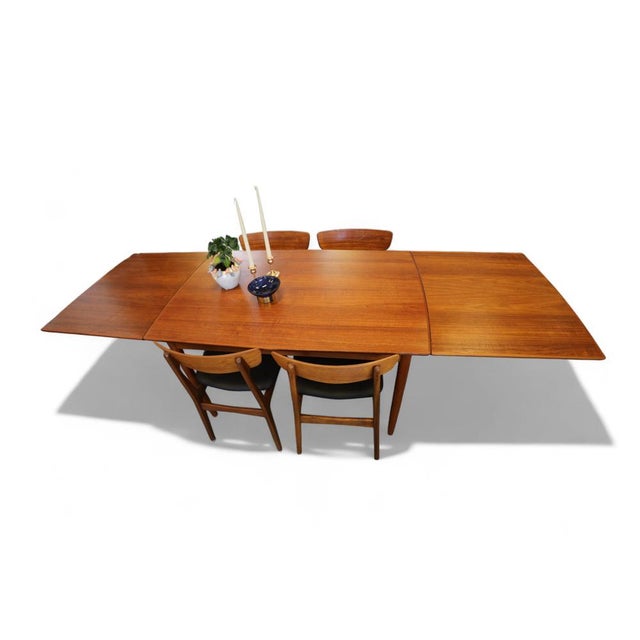 Teak Dining Table with Extendable Leaves by Svend Langkilde, 1960s For Sale - Image 17 of 18