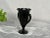 Art Deco Vintage Black Glass Vase For Sale - Image 3 of 12