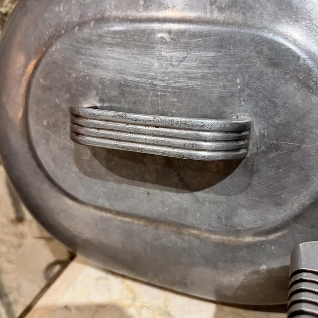 1960s Wagner Ware Magnalite 4265 Oval Roaster Lidded Dutch Oven For Sale In San Diego - Image 6 of 12