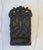 Vintage black cast iron wall mounted match stick holder. Made in Taiwan. Some oxidation. Includes 2 screws.