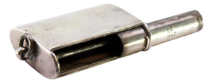 Silver Matchbox with Patented Opening System and Hanging Ring