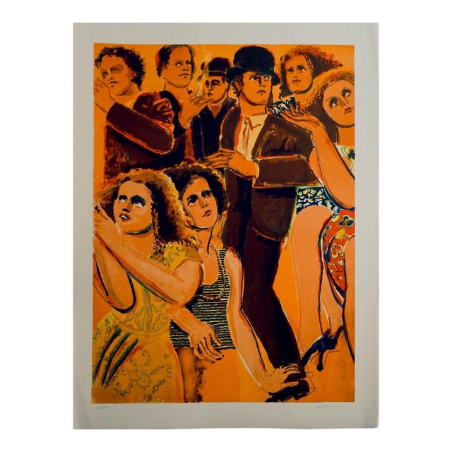 1970s Lester Johnson Street Scene 4 For Sale