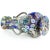 Antique Fratelli Toso Murano Millefiori Flower Mosaic Italian Art Glass Large Double Handles Vase For Sale - Image 9 of 9