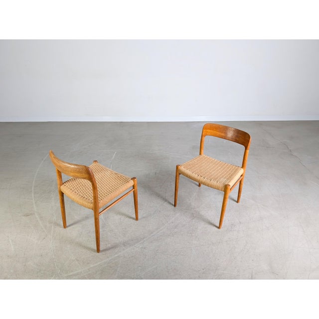 Vintage Model 77 Chairs in Teak, Set of 2 For Sale - Image 9 of 12