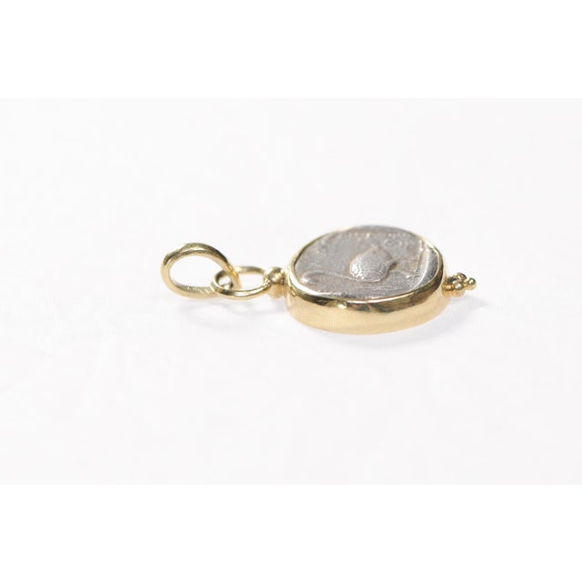 Rare Swan Stater Ar [Coin] Pendant W/ 18k Trim For Sale - Image 11 of 12