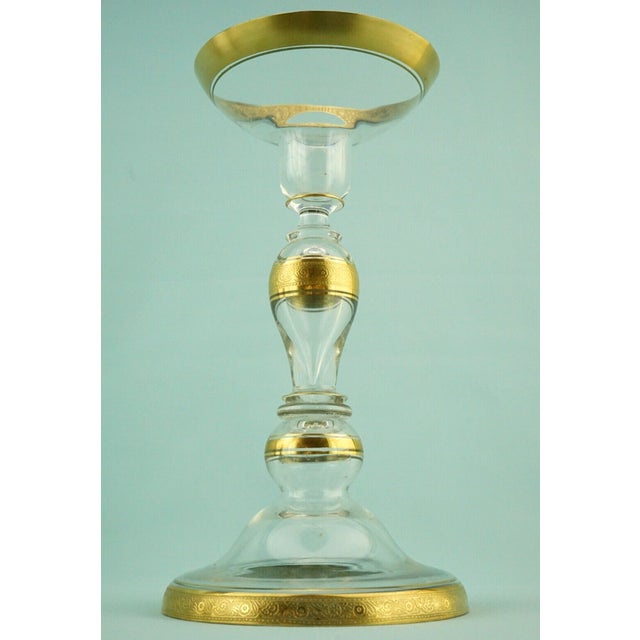 Antique Fine Crystal Glass Goblet in Pure Gold by Ludwig Moser, 1890s For Sale - Image 5 of 18