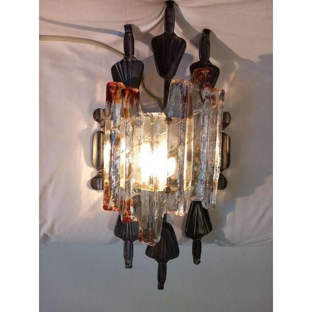 Brutalist Wall Lamp attributed to Tom Ahlström & Hans Ehrich for A&e Design by Tom Ahlström & Hans Ehrich, Sweden For Sale - Image 3 of 12