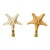 1970s Organic Modern Sea Shell Stars Pair Lamp Finials For Sale