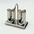 Italian Stainless Steel Table Condiment Set by Stella for Metallurgica Lux, 1970s, Set of 6 For Sale - Image 9 of 15