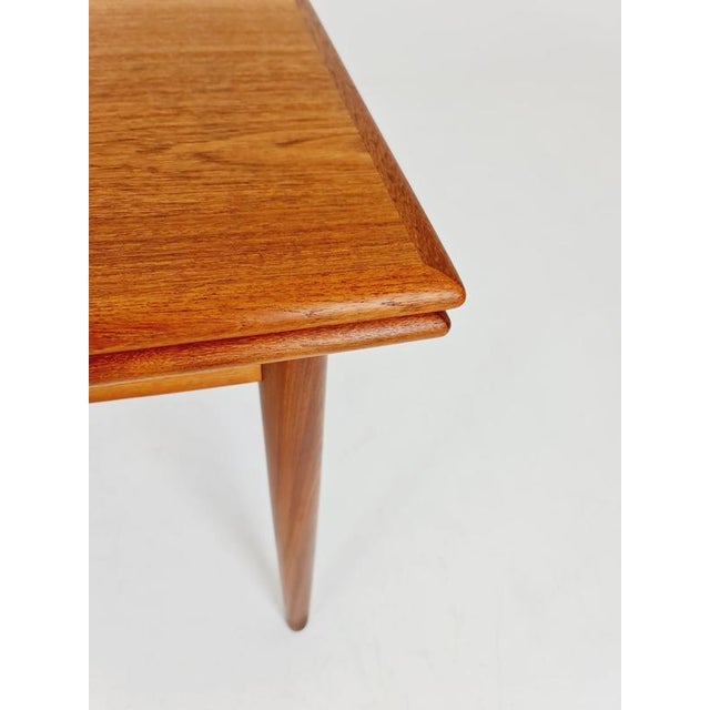 Danish Dining Table Rectangular Teak Table with Two Extension Leaves by N&R Möbler, Denmark, 1960s For Sale - Image 11 of 18