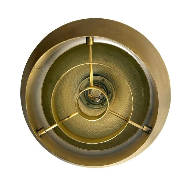 German Brass Architectural Ceiling Light Lamp, 1960s For Sale - Image 12 of 18
