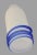 Mid-Century Modern Late 20th Century Hand Blown Frosted Glass Blue Glass Spiral at Bottom Bud Vase For Sale - Image 3 of 5
