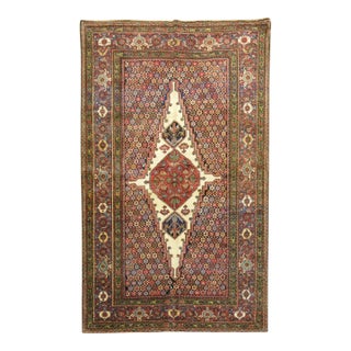 Antique Persian Fereghan Rug - 4'1" x 6'2" For Sale