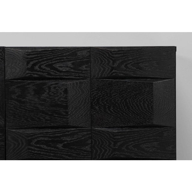 Graphic Sideboard in Black from Maison Aurora, Belgium, 1975 For Sale - Image 18 of 18