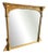 Large Antique English Carved Wood and Gesso Gilt Column Framed Mirror, 19th Century For Sale
