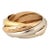 les Must de Cartier 5 Band Trinity Ring Sz 5 1/4 EU 50 18k Gold Vintage Jewellery For Sale