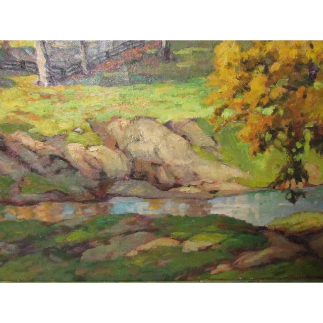 1930s Landscape Painting by George Jensen For Sale - Image 5 of 18