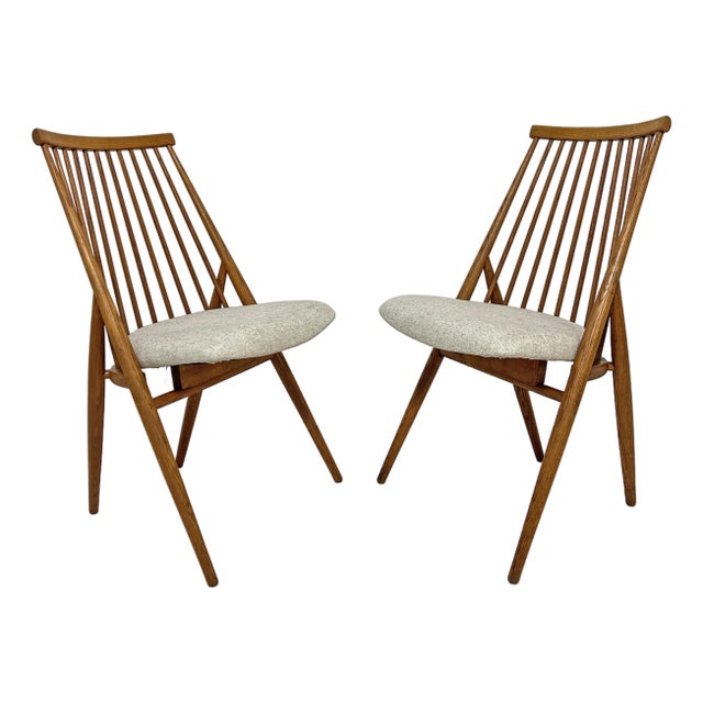 C. 1950s Thea Leonard for Nässjö Stolfabrik, Sweden Flamingo Chairs - A Pair For Sale