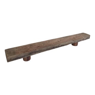 Antique French 1800’s Old Wooden Wabi-Sabi Bench For Sale