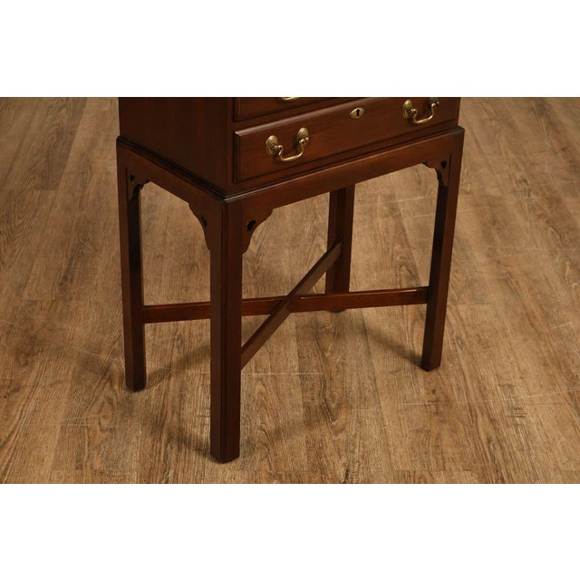 Brown Ethan Allen 'Georgian Court' Cherry Silver Chest For Sale - Image 8 of 18