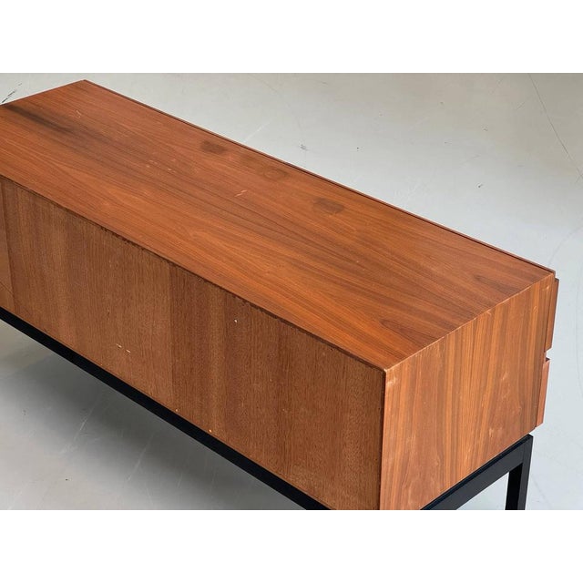 Black Mid-Century Modern Teak Sideboard with Drawer Front, 1970s For Sale - Image 8 of 16