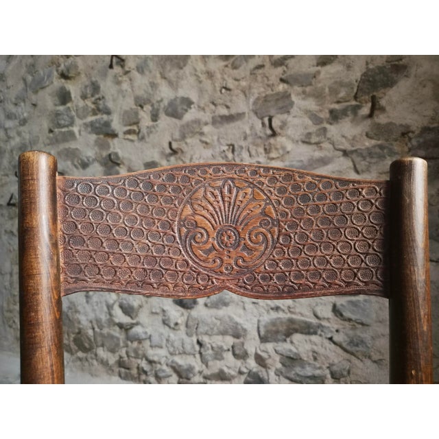 Antique Bistro Chairs in Bentwood by Fischel Austria, 1890s, Set of 2 For Sale - Image 4 of 18