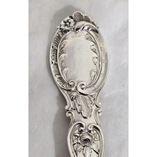 Antique Sterling Silver Fruit & Berry Serving Spoons, London, 1909 For Sale - Image 10 of 18