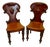 Antique Victorian Mahogany Side Chairs, 1860, Set of 2 For Sale