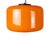 Gino Vistosi Orange & White Incamiciato Murano Glass Pendant Lamp attributed to Vistosi, 1960s For Sale - Image 4 of 14