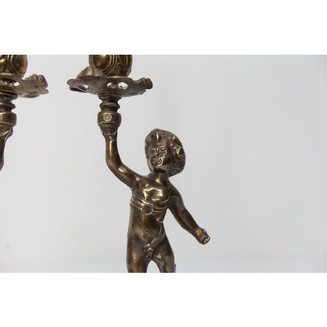 Cherub Candlesticks by FC, 1890s, Set of 2 For Sale - Image 10 of 18