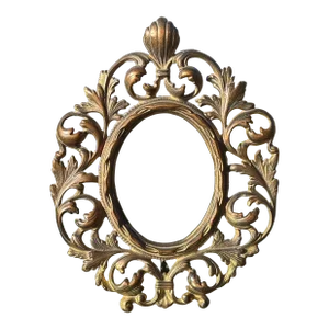 Late 19th Century Victorian Brass Picture Frame