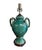 SHIPPING to HAWAII and ALASKA IS AVAILABLE at ADDITIONAL FEE! Vintage mid-20th-century turquoise-green glazed ceramic urn-...