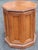 Mid 20th Century Hexagonal Oak Side Table Cabinet For Sale - Image 4 of 8