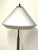 Mid-Century Modern Brass and Onyx Glass Shade Floor Lamp from Unbekannt, 1960s For Sale - Image 3 of 8