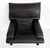 1980s Giovanni Offredi Saporiti Italia Onda Wave Chair, Black Leather, Chrome For Sale - Image 9 of 16