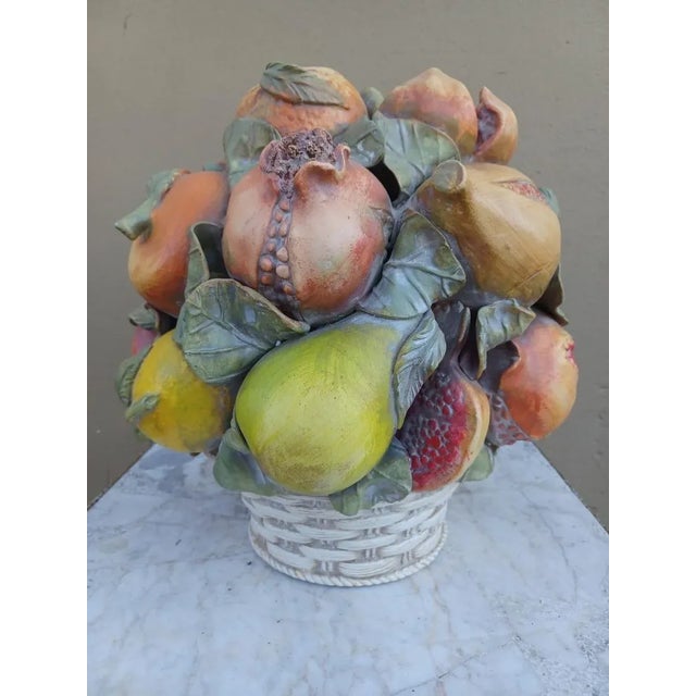 Vintage Ceramic Fruit Compote For Sale - Image 4 of 4