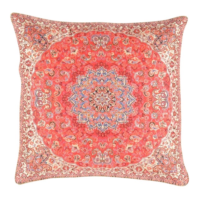 Pasargad Contemporary Persian Silk Termeh Pillow For Sale