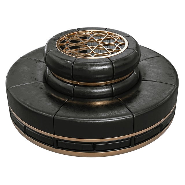 Not Yet Made - Made To Order "Serenata" Bench, With Bronze & Stainless Steel, Tailor Made Leather For Sale - Image 5 of 10