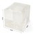 Spritely Home Accent Furniture Victorian Hair on Hide with Silver Spots Cube Ottoman, Silver Moon For Sale - Image 4 of 11