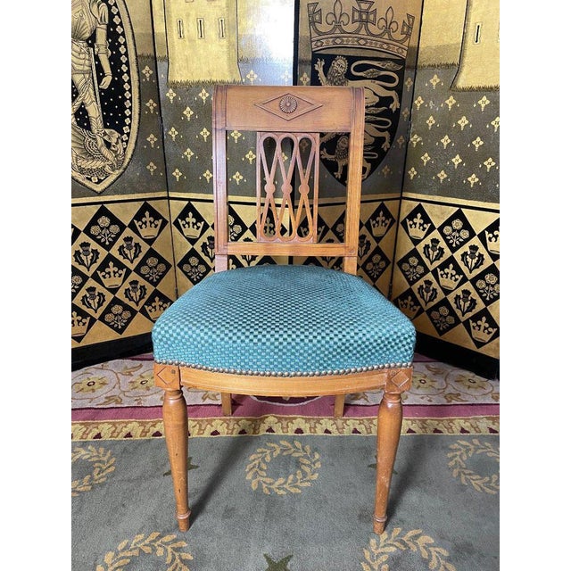 Louis Xvi Chairs, Set of 7 For Sale - Image 4 of 10
