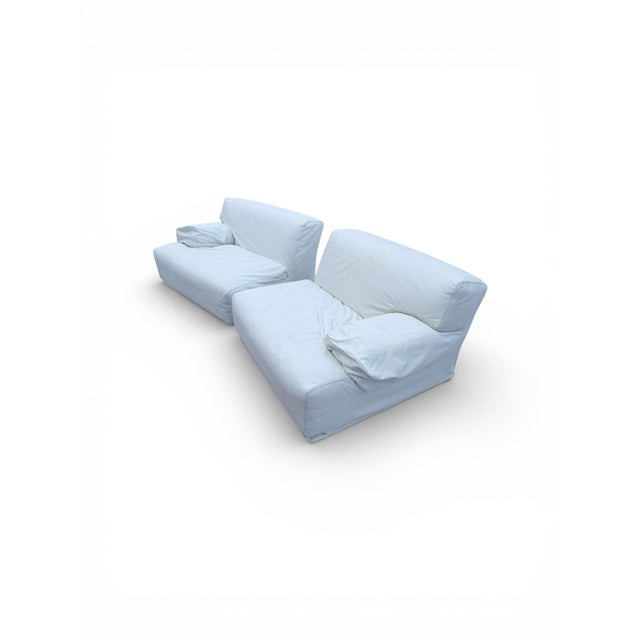 Fiandra 2-Seater Sofa by Vico Magistretti for Cassina, 1970s, Set of 2 For Sale - Image 4 of 16