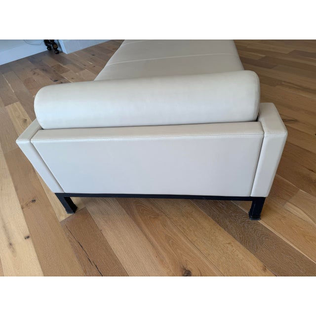 Designed by the iconic French interior designer Christian Liaigre. The Autan chaise lounge features buttery soft calf...