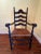 Antique French Country Ladderback Chairs With Rush Seats, Pair, Late 19th Century For Sale In Miami - Image 6 of 11