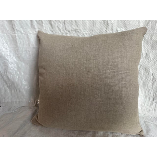 17th Century Flemish Tapestry Floral Pillow For Sale - Image 4 of 4