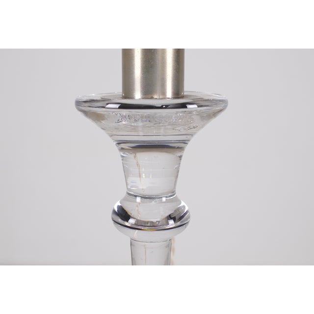 Glass Tiffany Crystal Lamp by Ingo Maurer for Val Saint Lambert, 1960s For Sale - Image 7 of 13