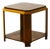 Art Deco French Side Table in Walnut Burl and Oak, 1925 For Sale