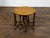 Brown 19th-Century English Oak Gateleg Table with Drop Leaves and Turned Legs For Sale - Image 8 of 12